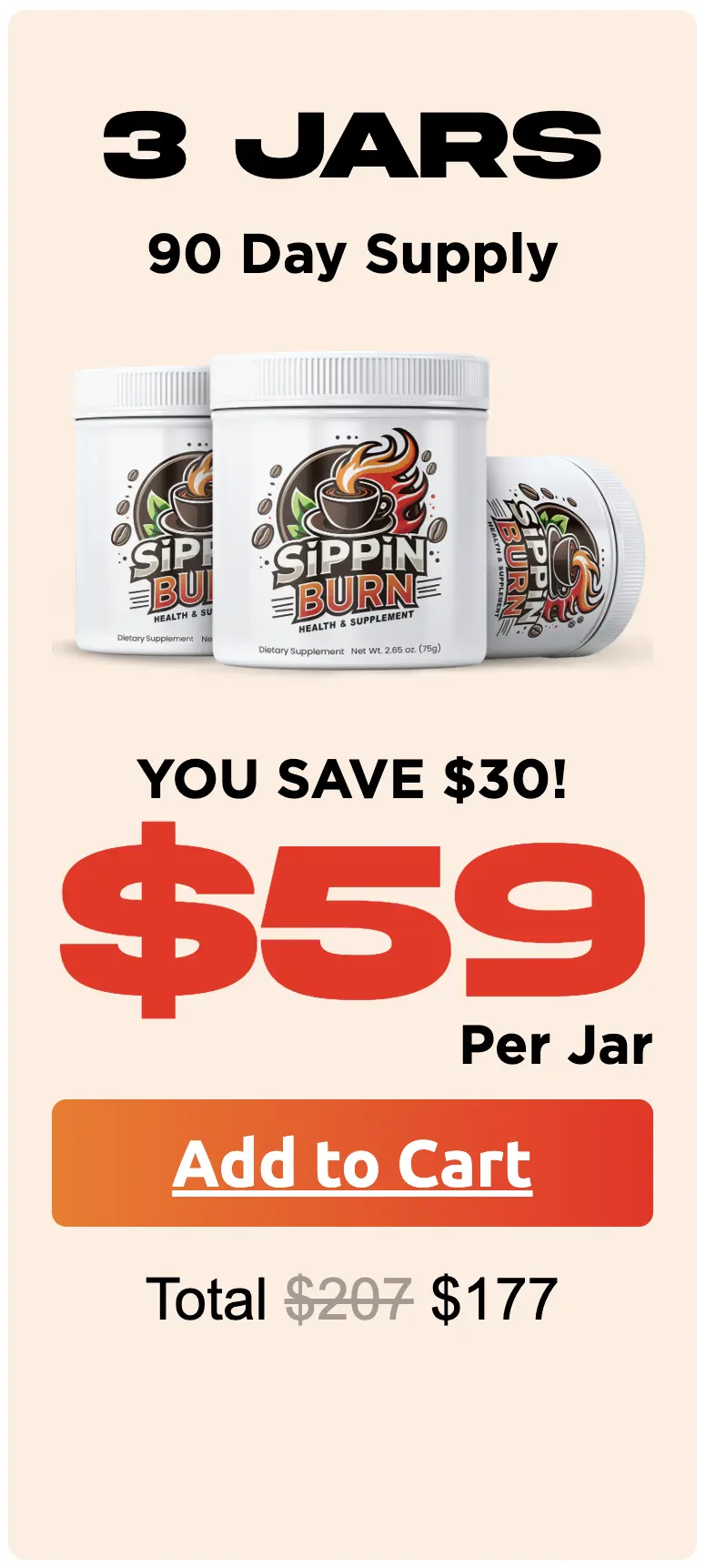 Sippin Burn sippin burn three bottles order